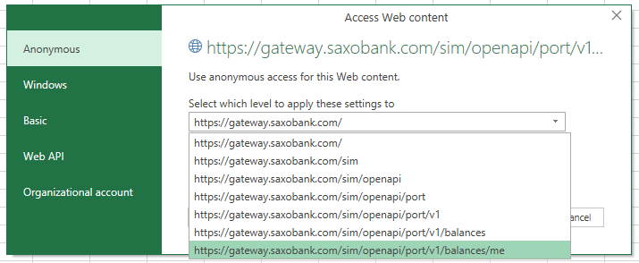 Saxo Bank Developer Portal